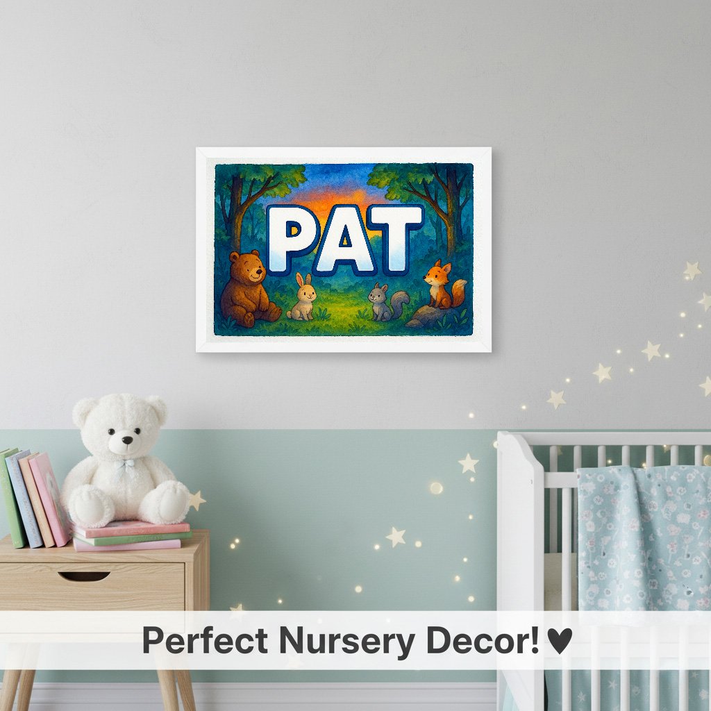 Personalized name art for Pat