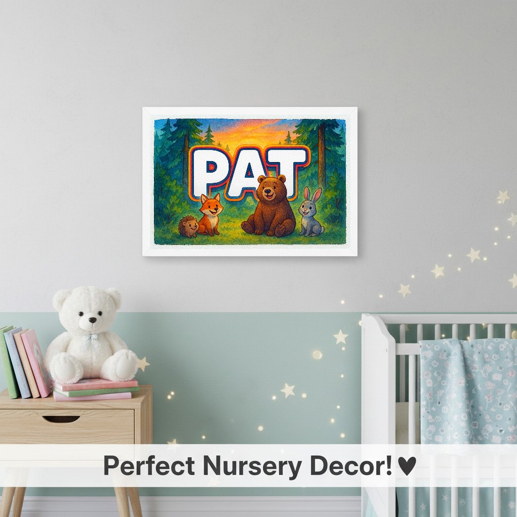 Personalized name art for Pat
