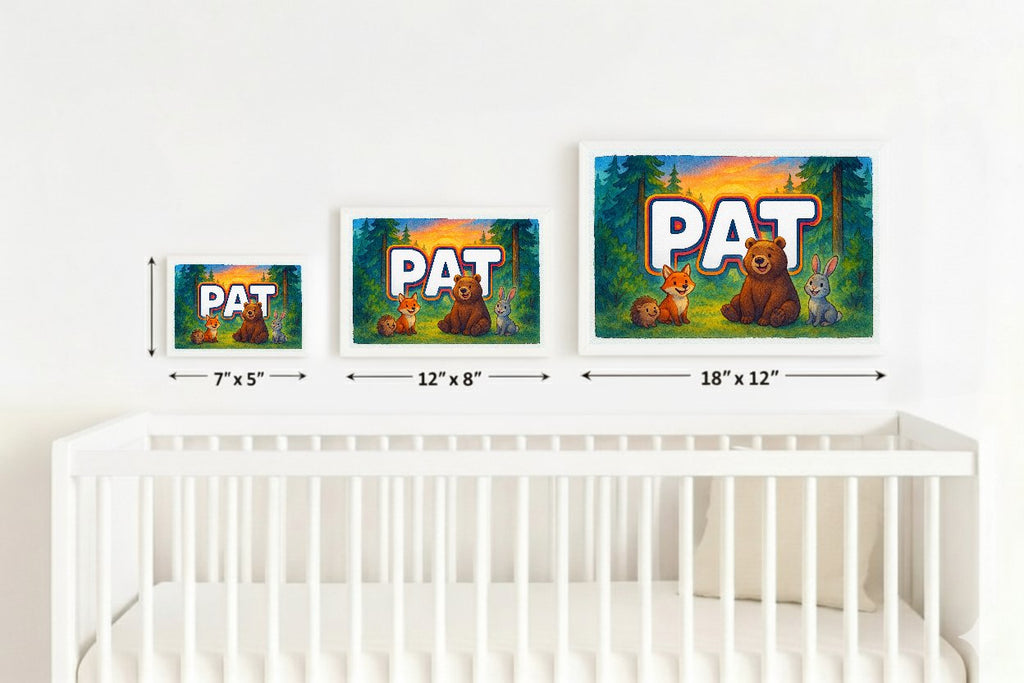 Personalized name art for Pat
