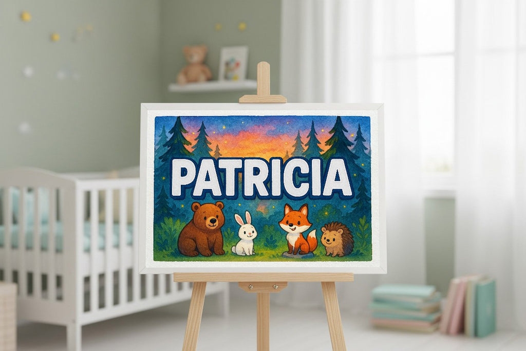 Personalized name art for Patricia