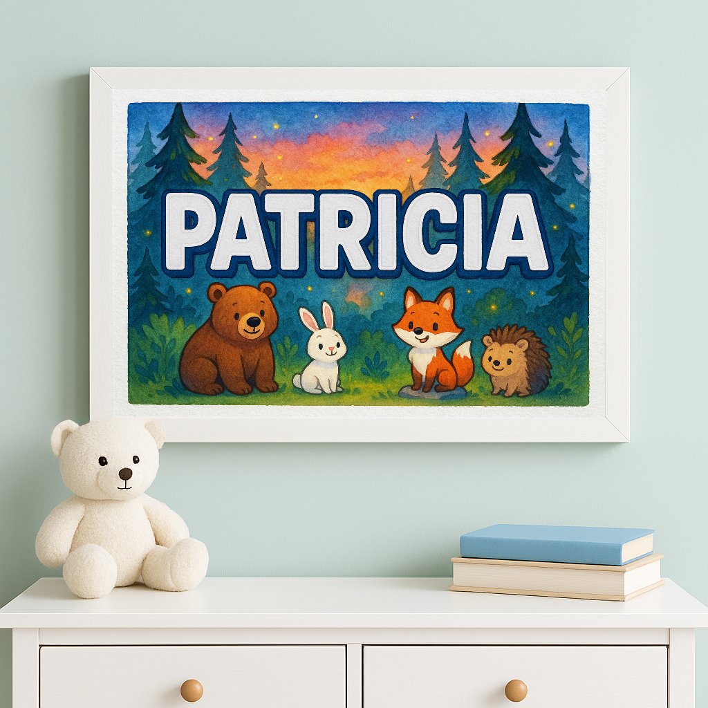 Personalized name art for Patricia
