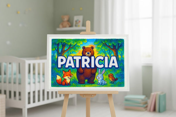 Patricia’s Personalized Forest Friends Art