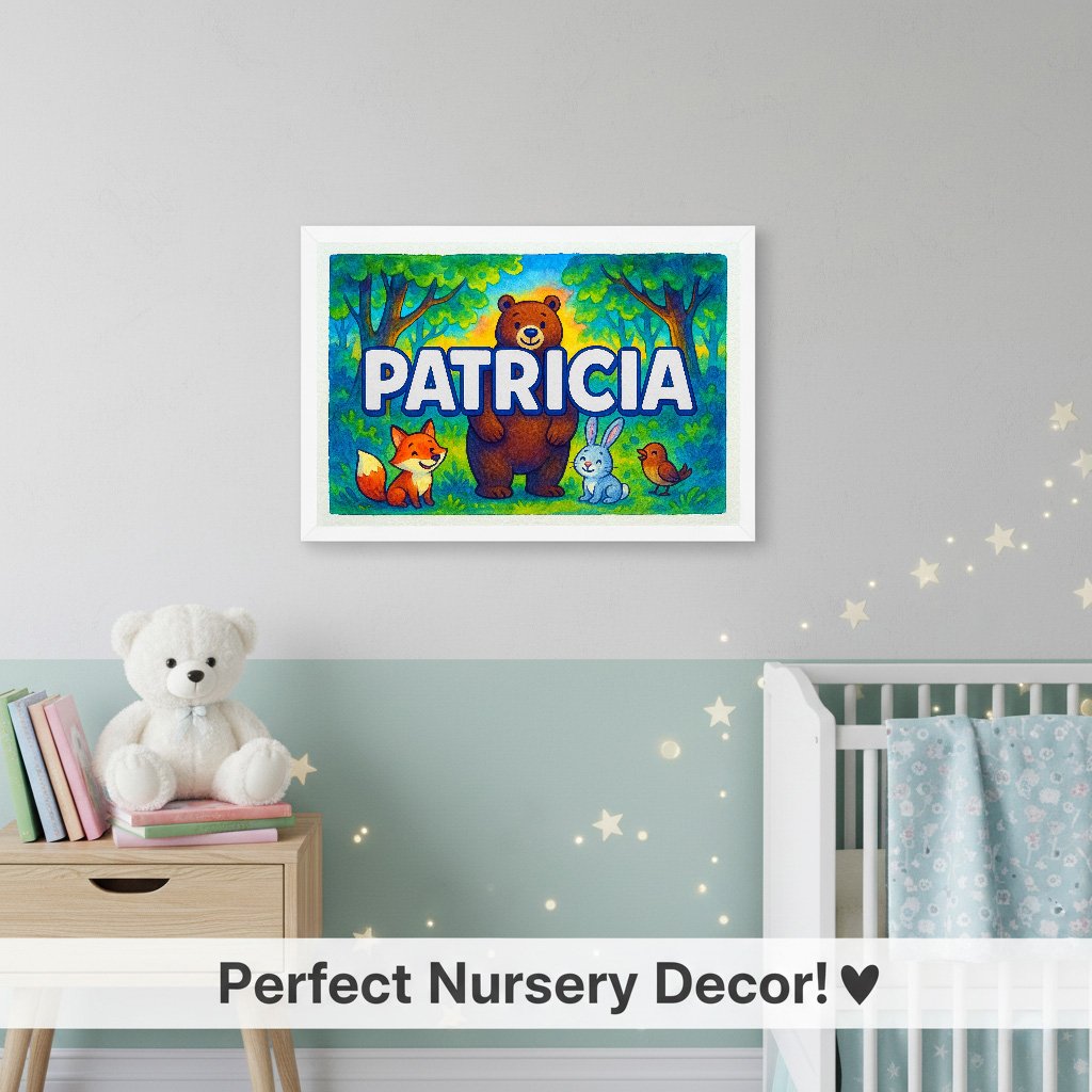 Personalized name art for Patricia