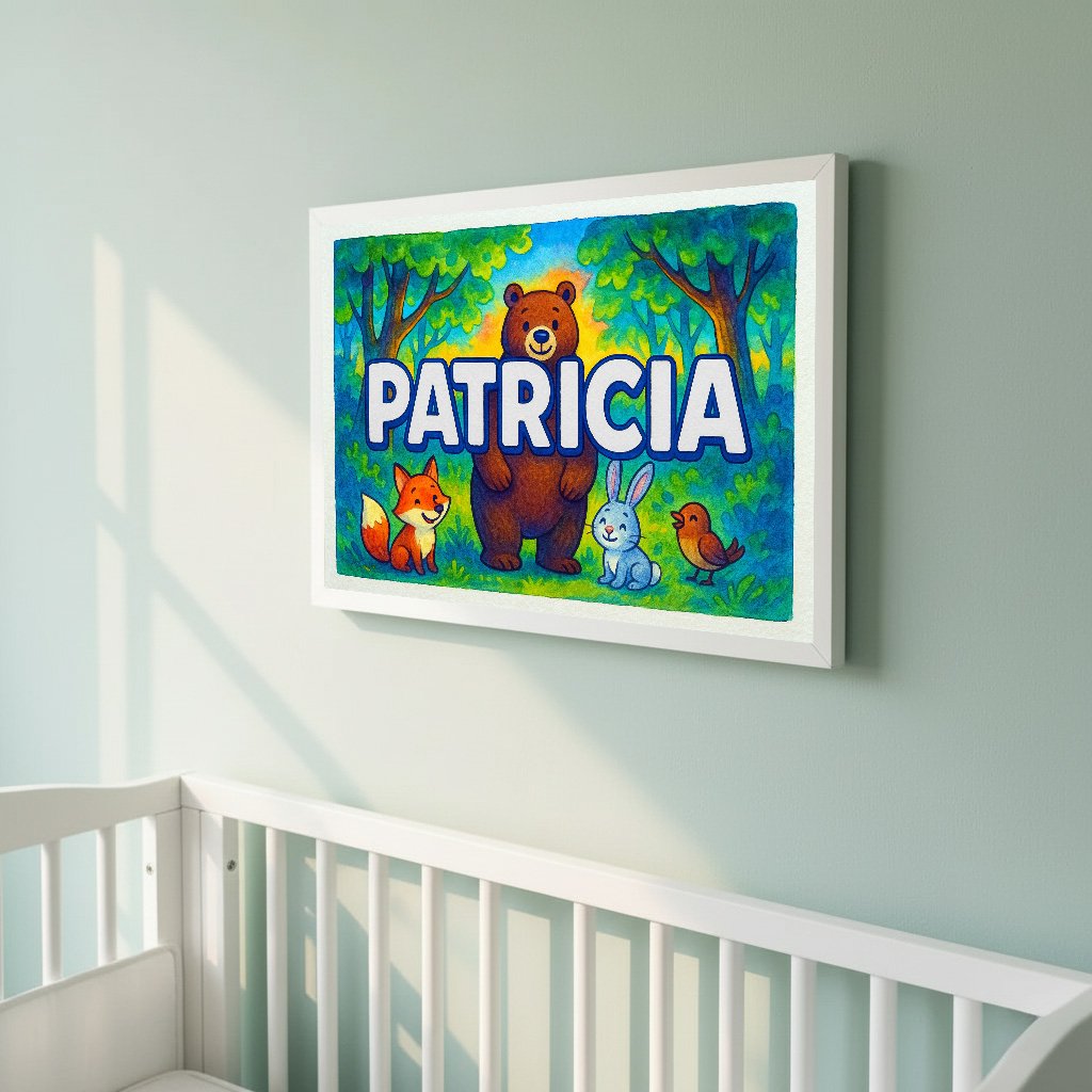 Personalized name art for Patricia