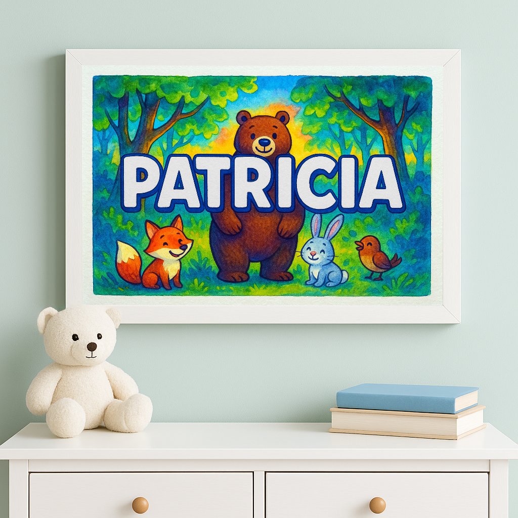 Personalized name art for Patricia