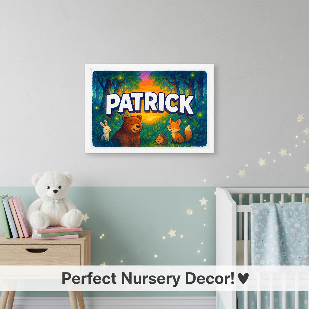 Personalized name art for Patrick