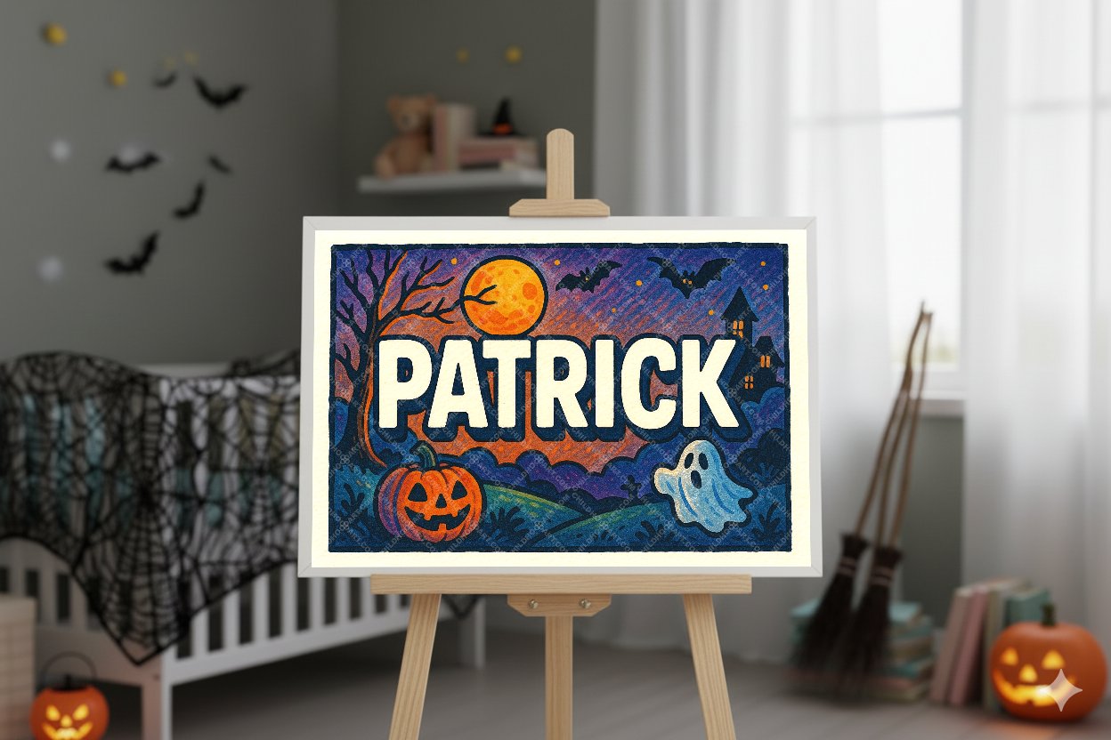 Personalized name art for Patrick