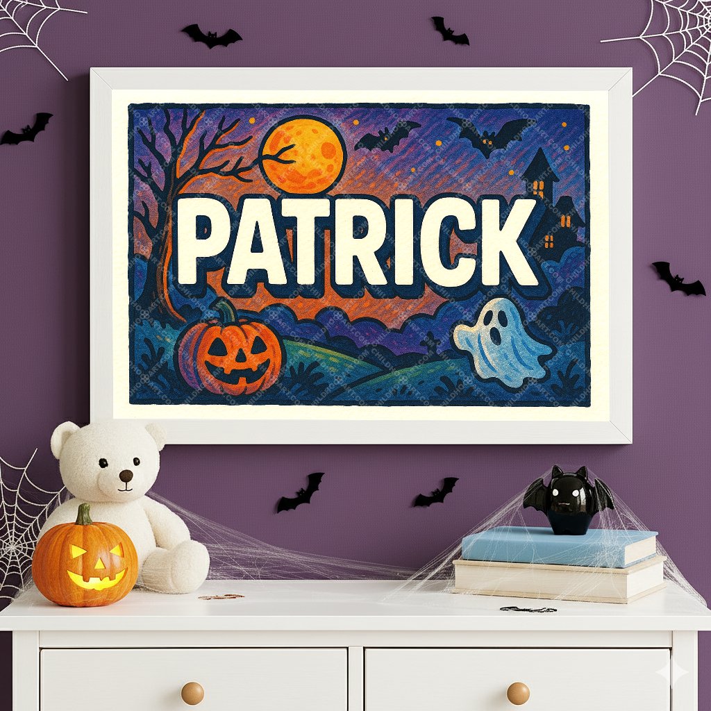 Personalized name art for Patrick