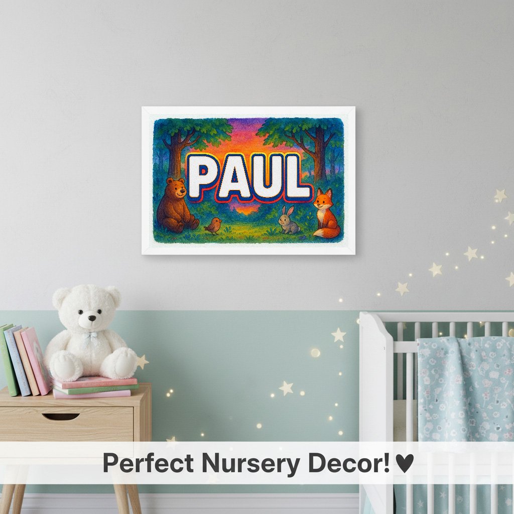 Personalized name art for Paul