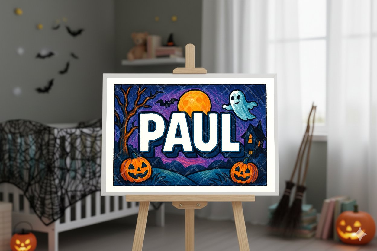 Personalized name art for Paul