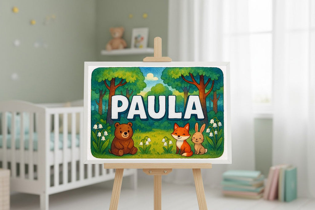 Personalized name art for Paula