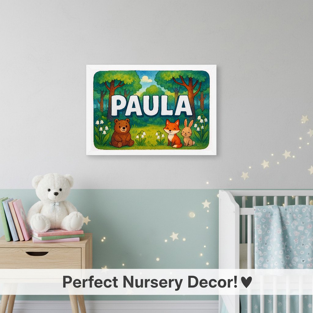 Personalized name art for Paula