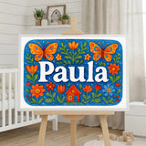 Calm personalized name art for Paula