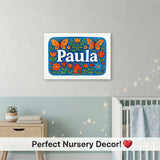 Calm personalized name art for Paula