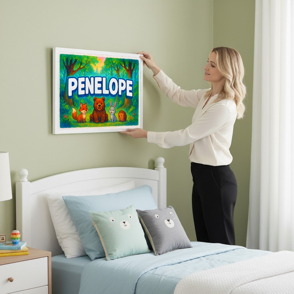 Personalized name art for Penelope