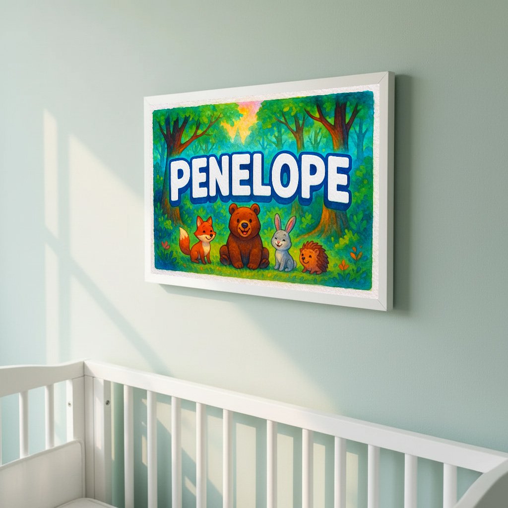 Personalized name art for Penelope