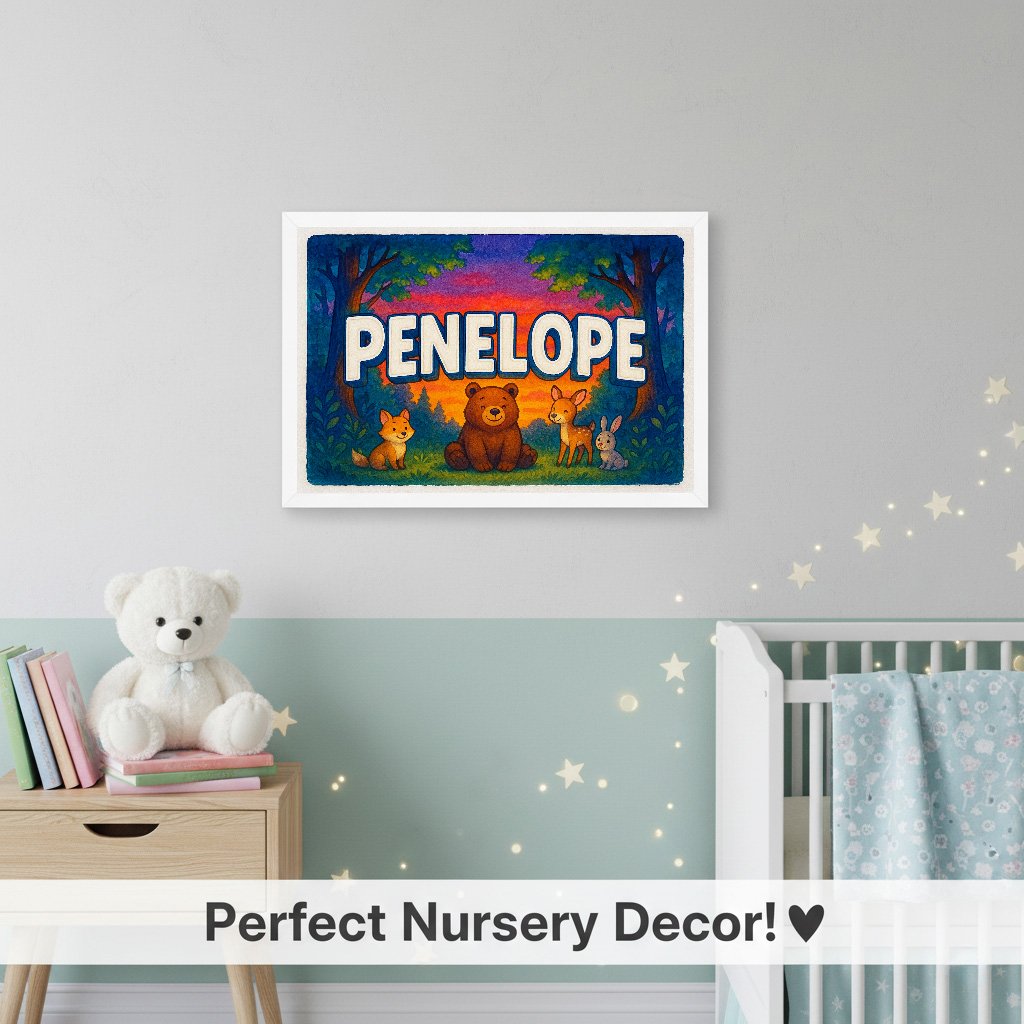 Personalized name art for Penelope