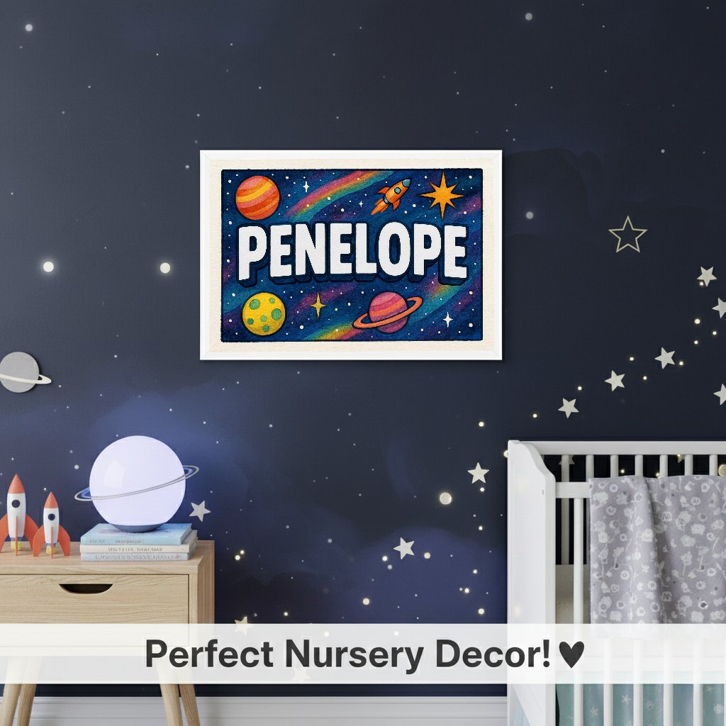 Personalized name art for Penelope