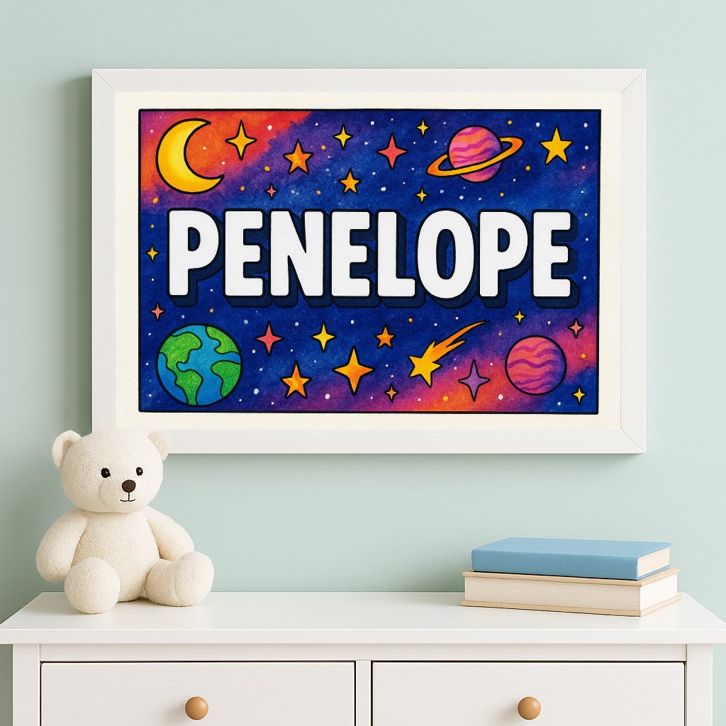 Personalized name art for Penelope