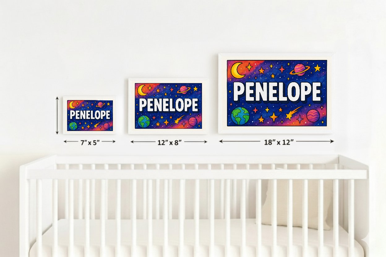 Personalized name art for Penelope