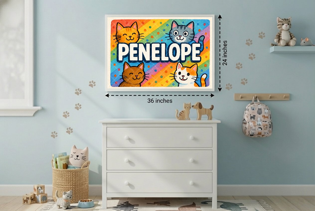 Personalized name art for Penelope