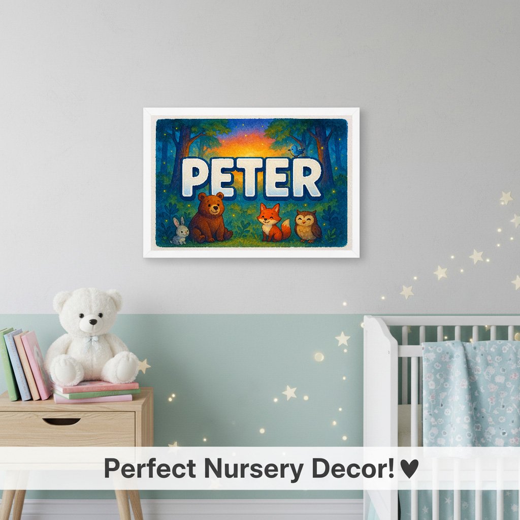 Personalized name art for Peter