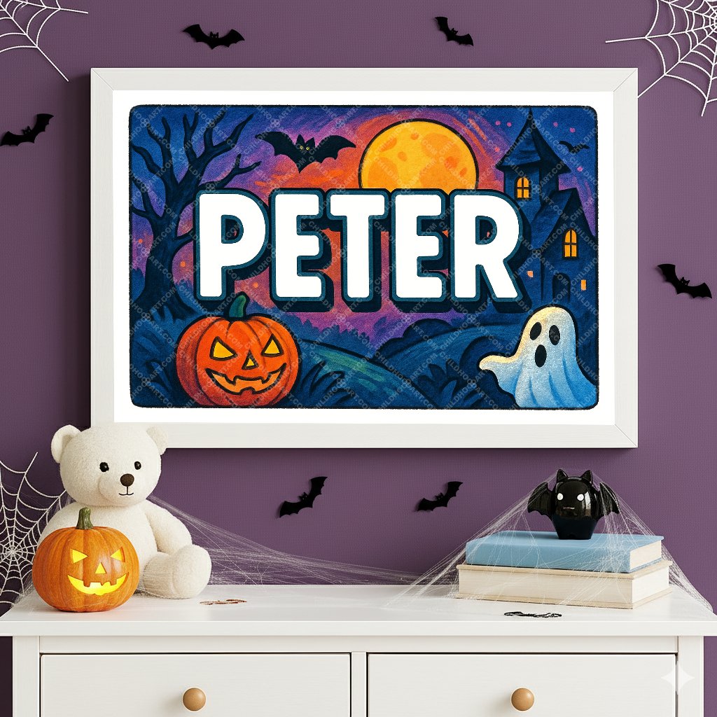 Personalized name art for Peter