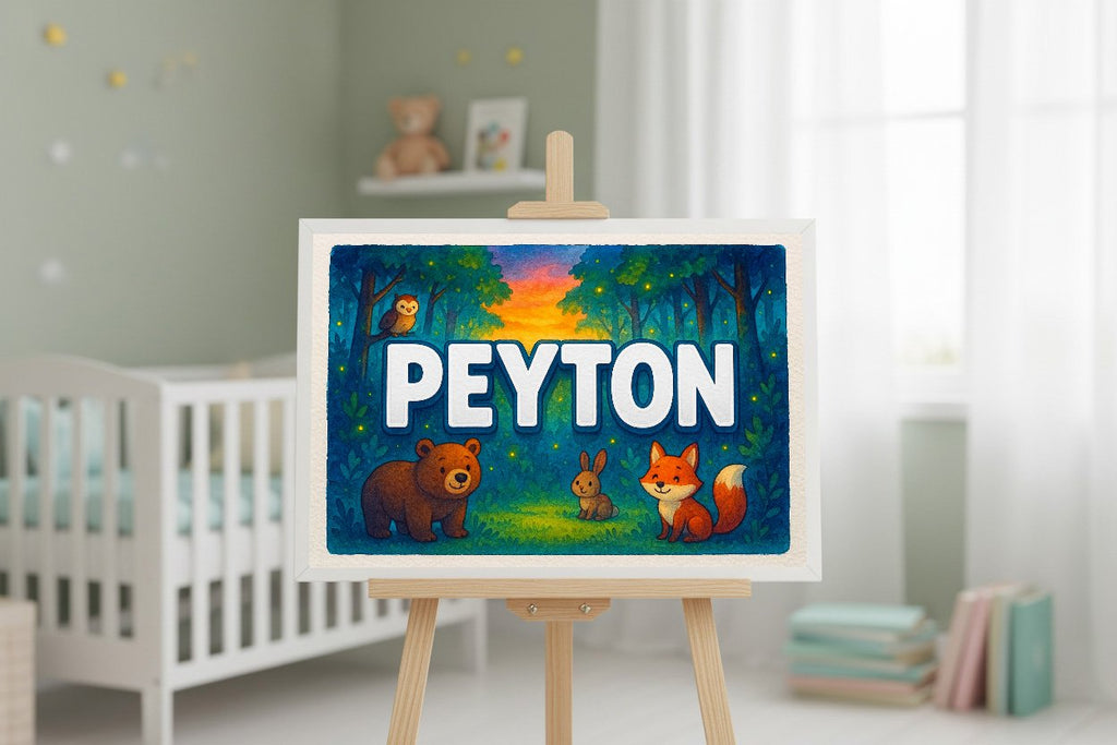 Personalized name art for Peyton