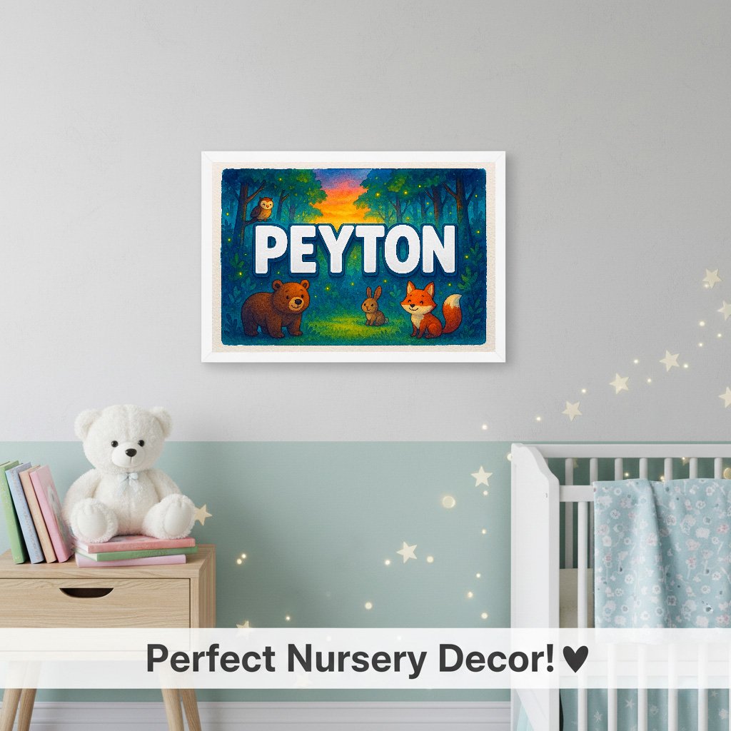 Personalized name art for Peyton