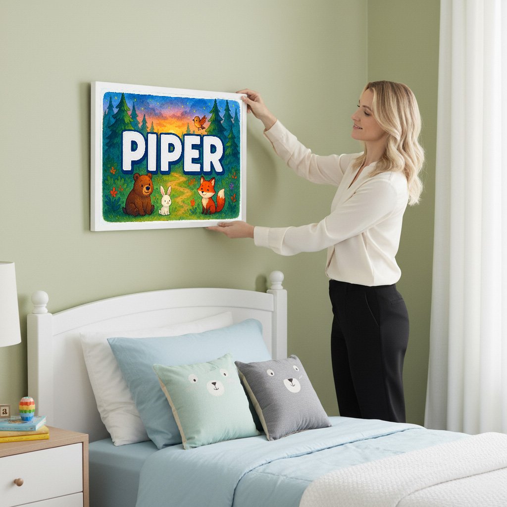 Personalized name art for Piper