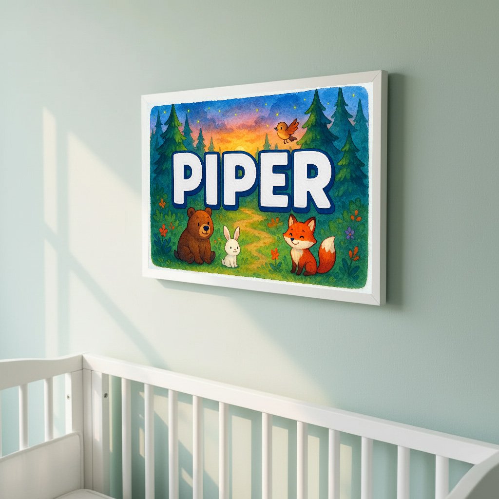 Personalized name art for Piper