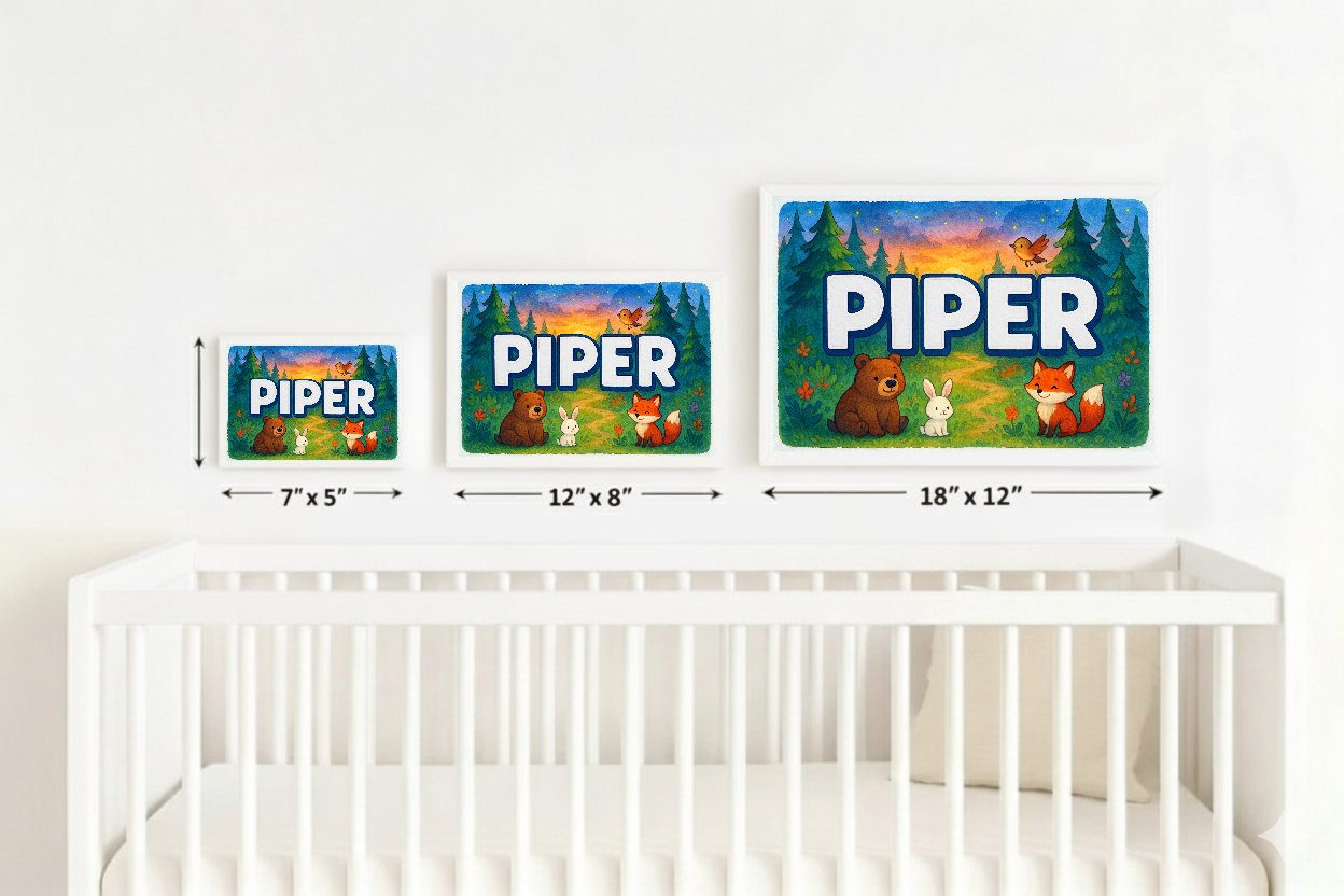 Personalized name art for Piper