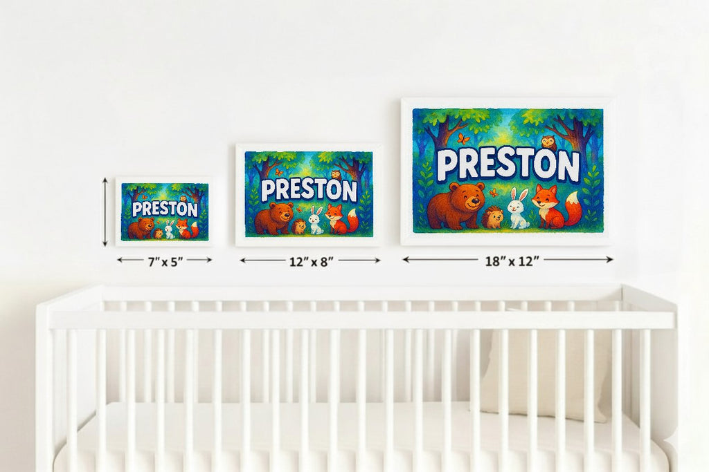 Personalized name art for Preston
