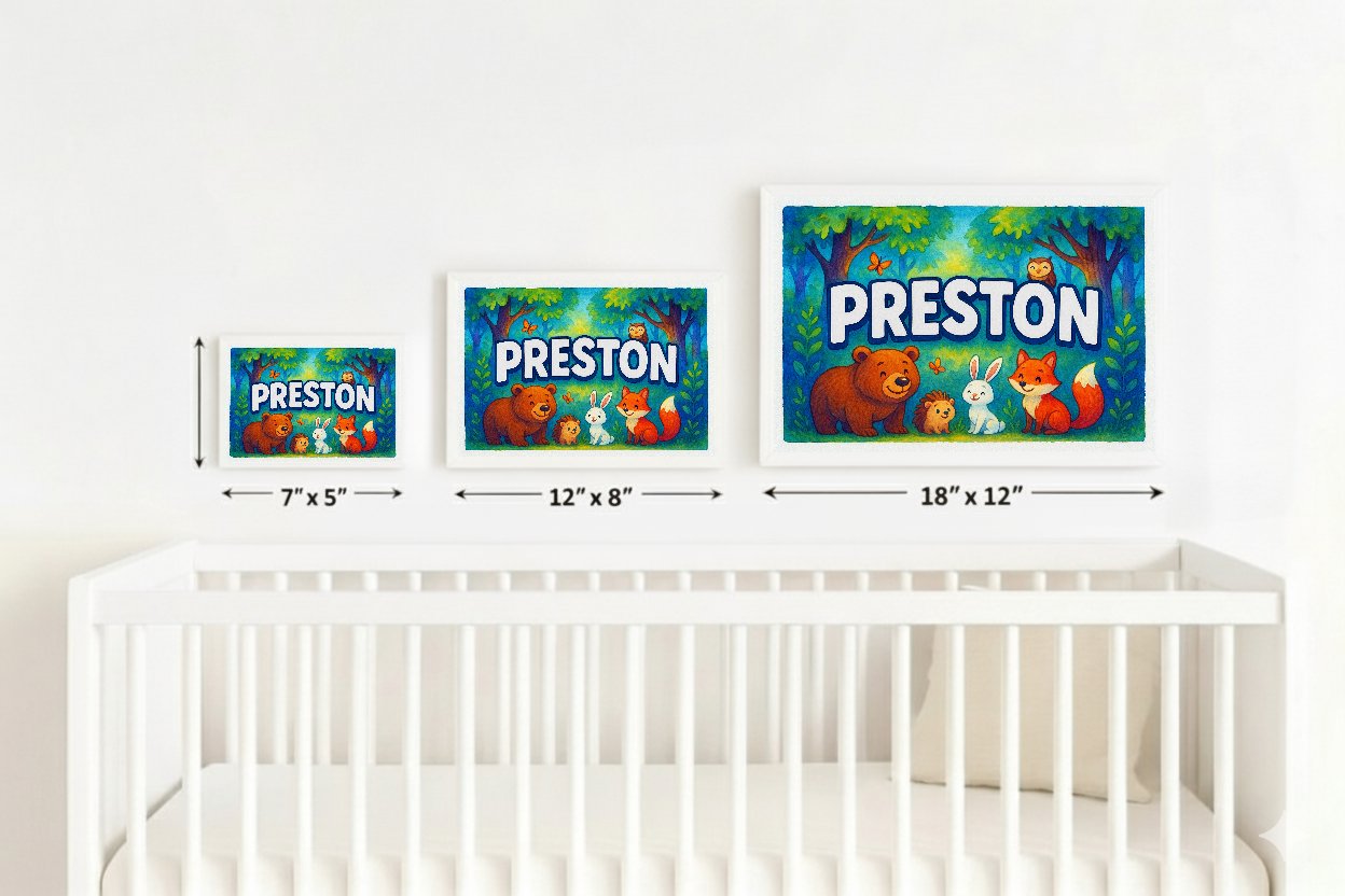 Personalized name art for Preston