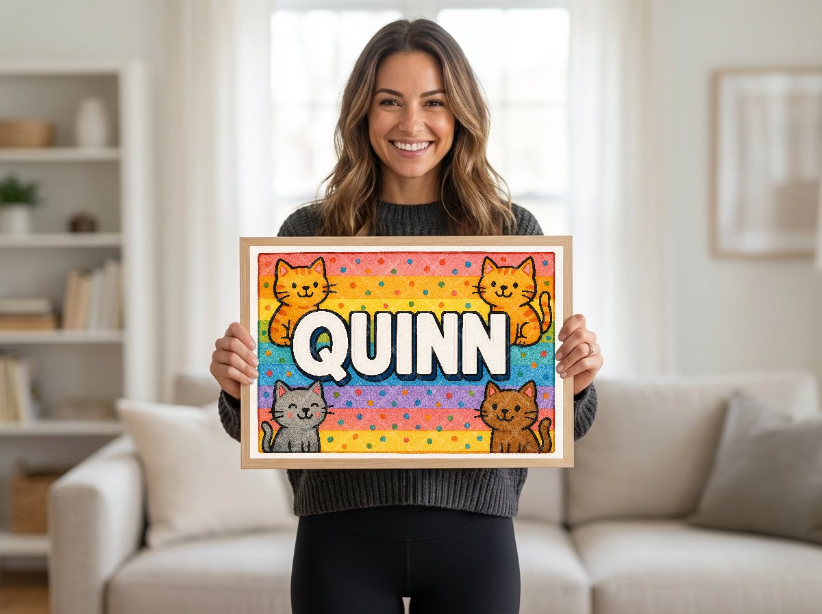Personalized name art for Quinn