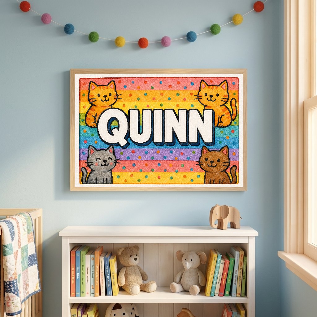 Personalized name art for Quinn