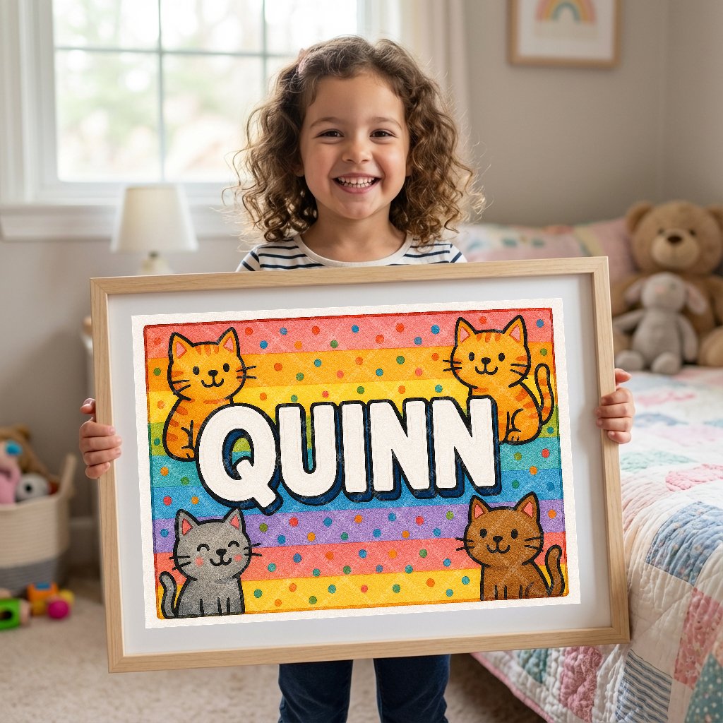 Personalized name art for Quinn
