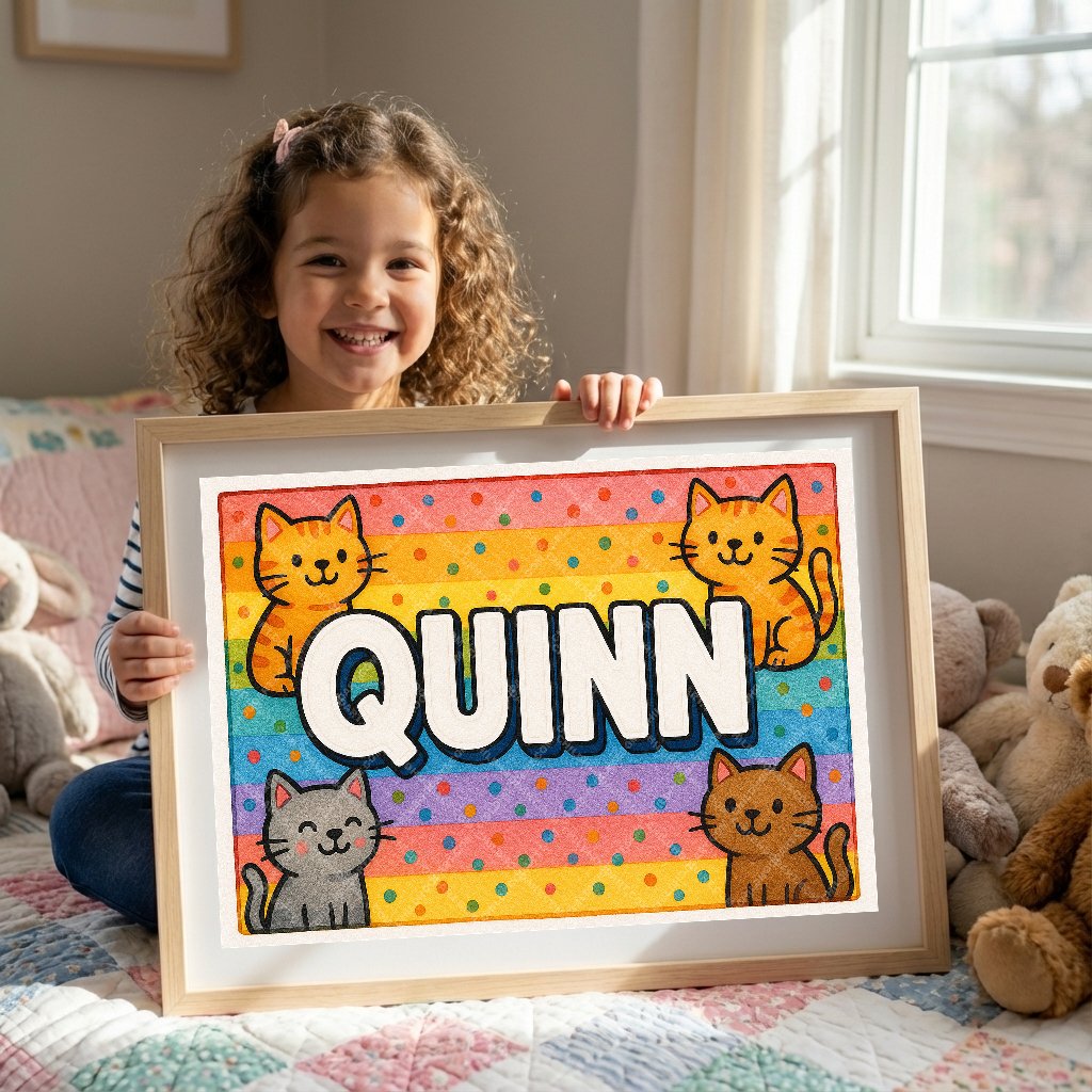 Personalized name art for Quinn