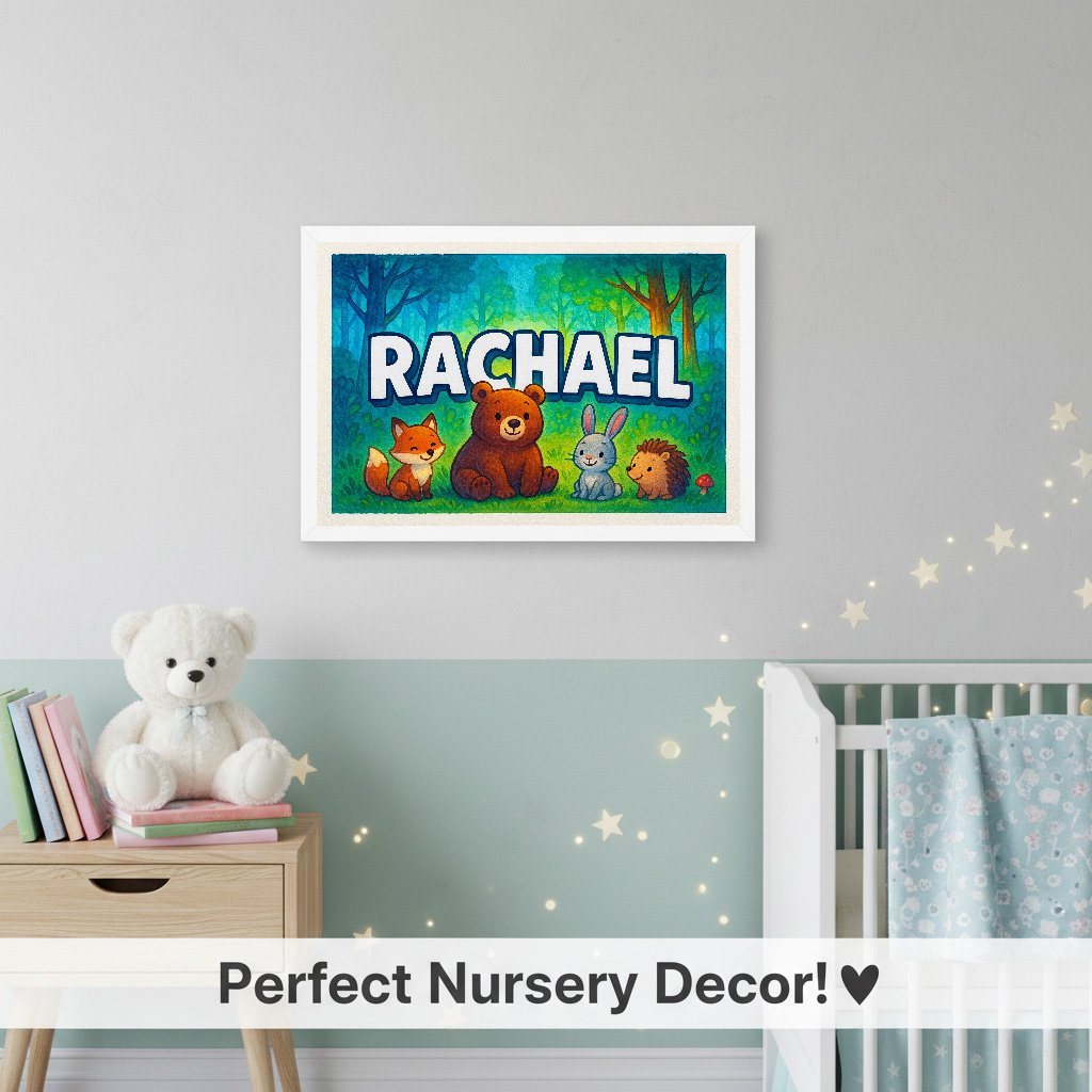 Personalized name art for Rachael