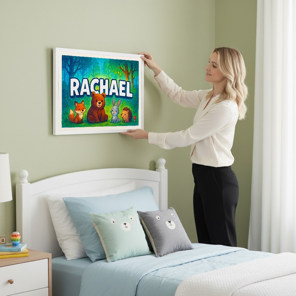 Personalized name art for Rachael