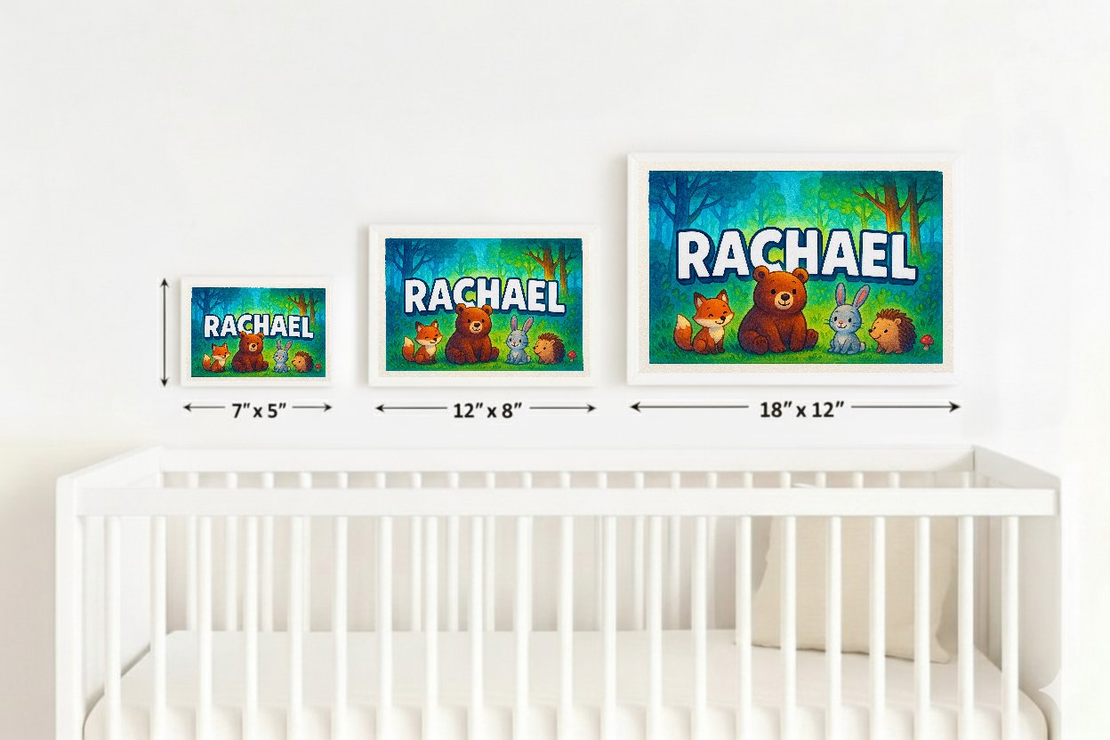 Personalized name art for Rachael