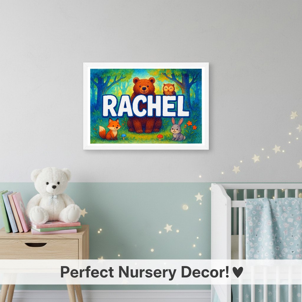 Personalized name art for Rachel