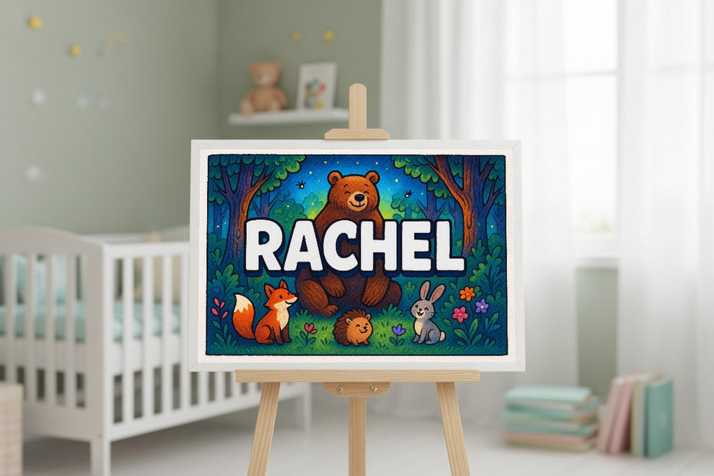 Personalized name art for Rachel