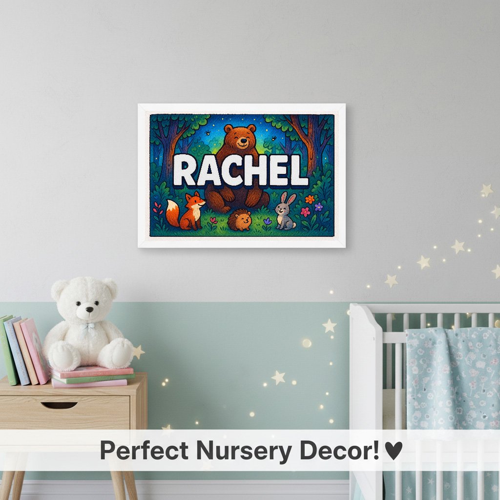 Personalized name art for Rachel