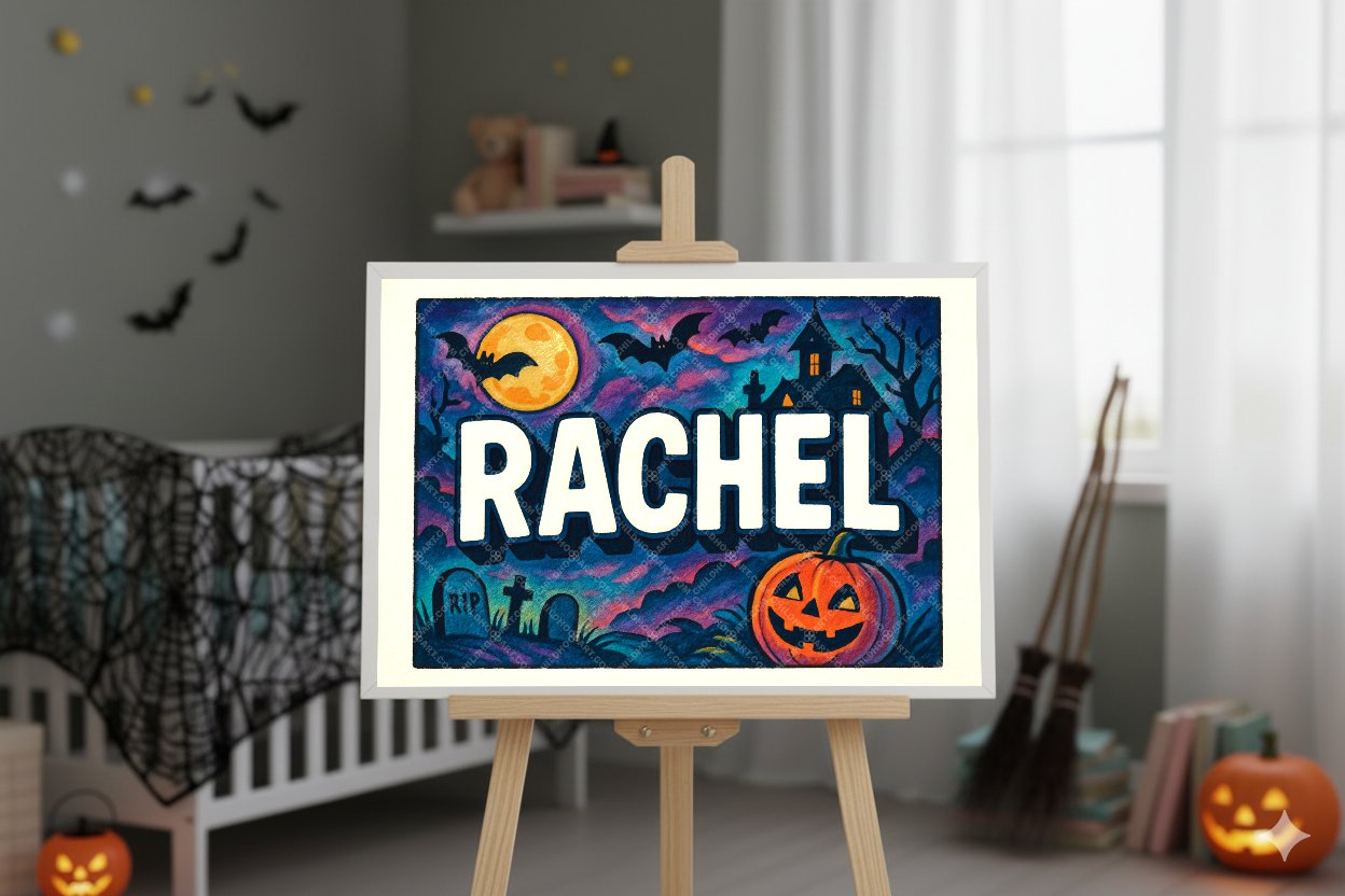 Personalized name art for Rachel
