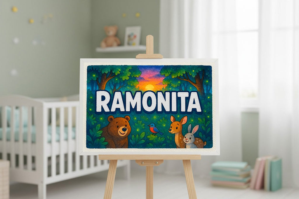 Personalized name art for Ramonita
