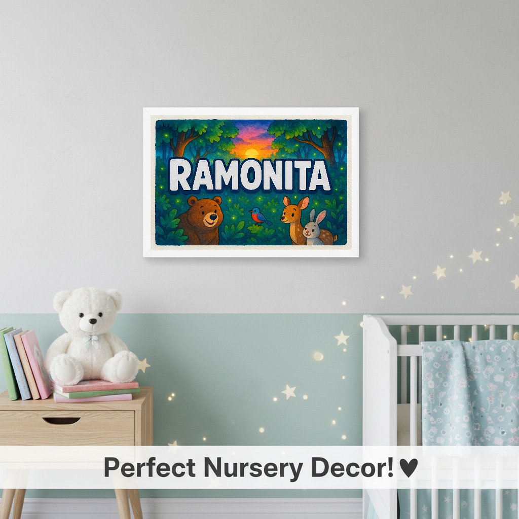 Personalized name art for Ramonita
