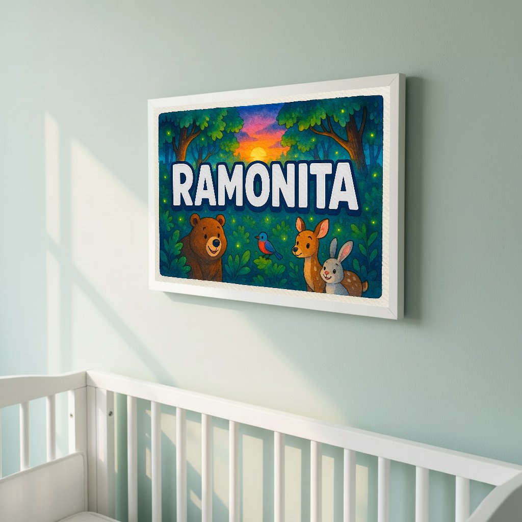 Personalized name art for Ramonita