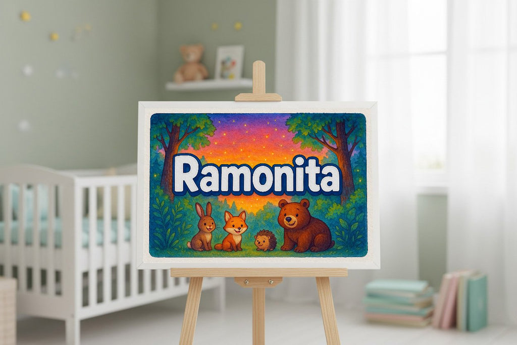 Personalized name art for Ramonita