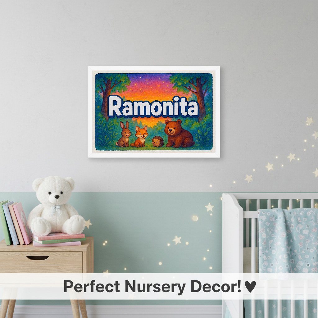 Personalized name art for Ramonita